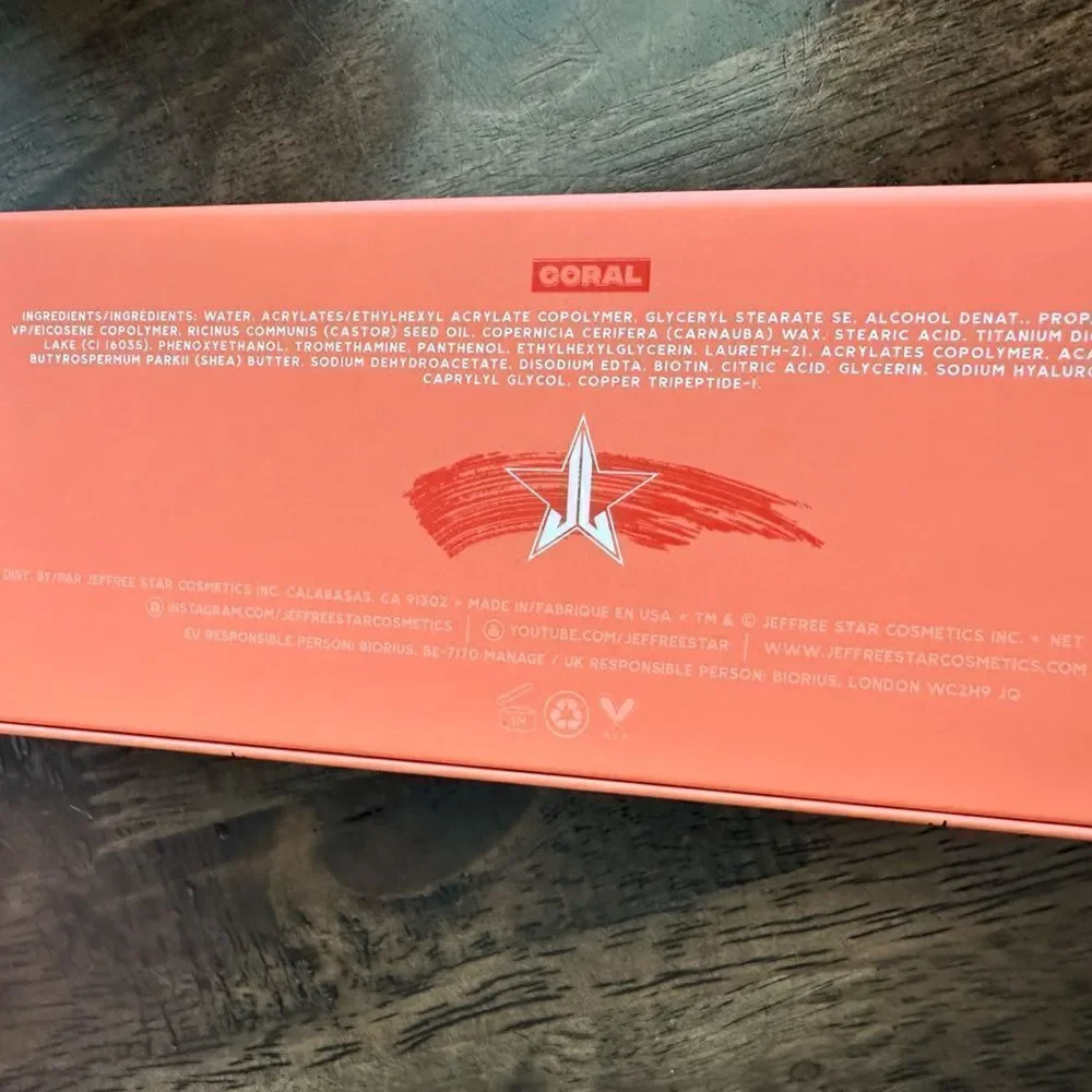 NIB Jeffree Star F*ck Proof Mascara- Coral & Supreme Gloss - No Apologies